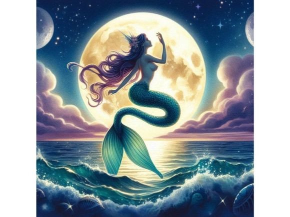 Captivating 3D Mermaid Illustration for Creative Projects