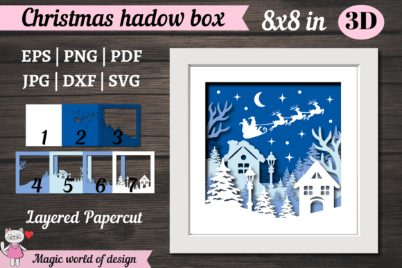 Creating a Festive 3D Santa Christmas Shadow Box: A Guide for Your Holiday Projects