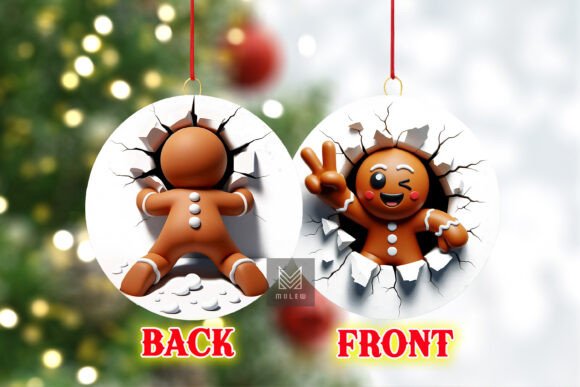 Enhance Your Christmas Decor with 3D Xmas Gingerman PNG