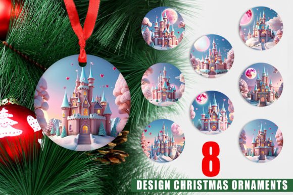 Enhance Your Christmas Decor with Ornament 3D Castle