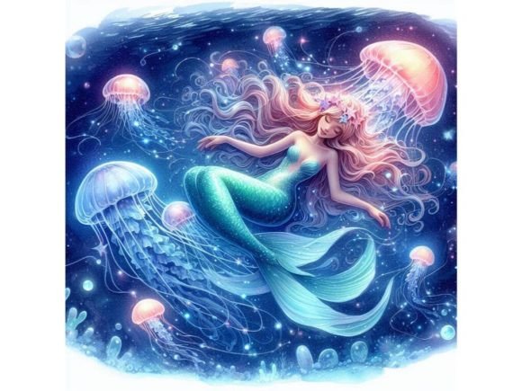 Explore the Magic of a 3D Mermaid Floating in a Sea of Glow: A Comprehensive Guide