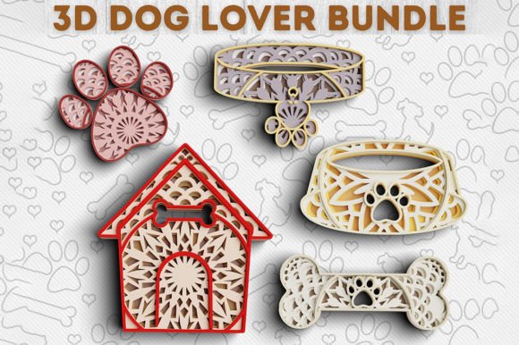 Exploring 3D Dog Lover SVG DXF 4 Layer: A Unique Blend of Art and Functionality