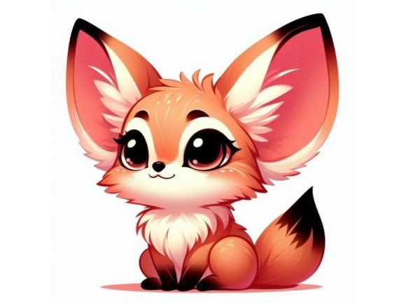 Exploring the Charm of 🦊 Cute 3D Kawaii Fennec Fox with Oversi