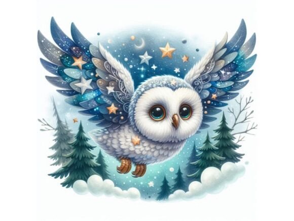 Exploring the Versatility of a 3D Baby Owl with Starry Night Designs