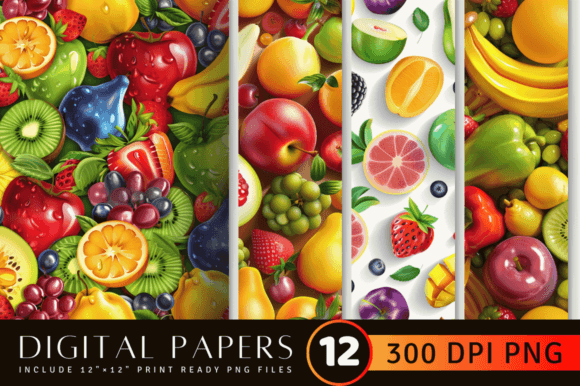 Exploring the Versatility of Colorful 3D Fruits Pattern