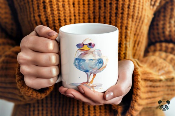 Goofy Duck Wine Glass 3D Mug Wrap: A Unique Addition to Your Drinkware Collection