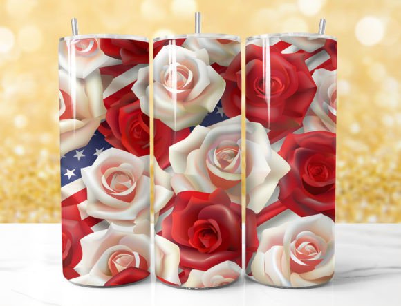 Transform Your Tumbler with 3D Rose Flower Wrap