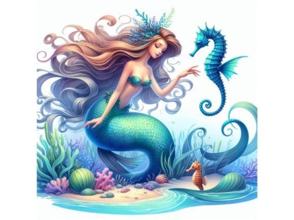 Unlock Your Creative Potential with a Stunning 3D Mermaid Illustration